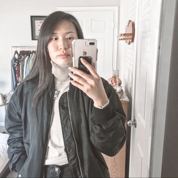 Zara Oversized Longline Heavy Bomber Jacket - Picture 6 of 8